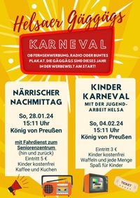 Karneval Helsa Närrischer Nachmittag & Kinderkarneval